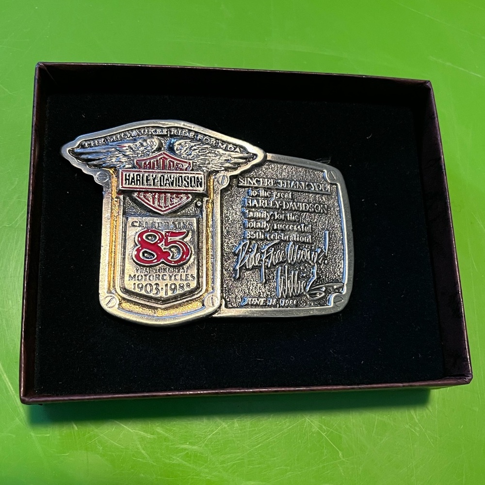 Harley-Davidson 85th Anniversary Belt Buckle